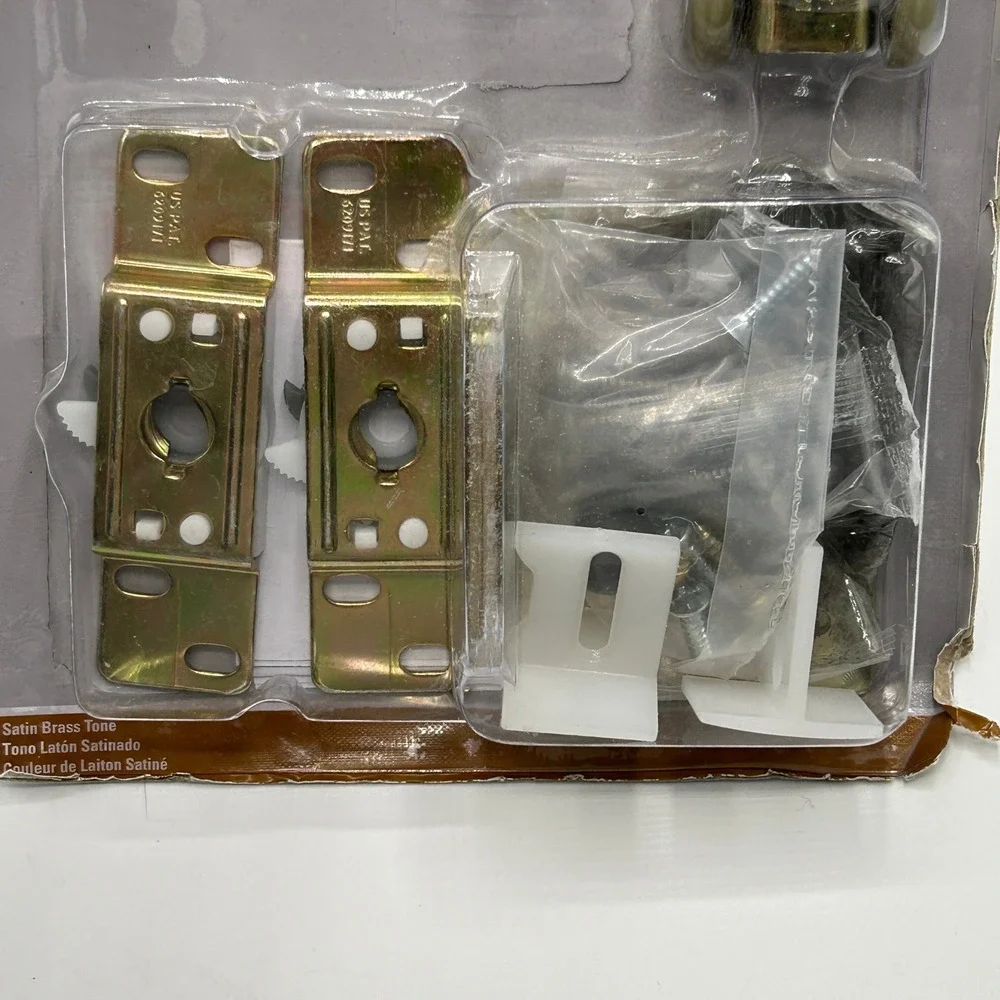 National Hardware Pocket Door Replacement Kit Satin Brass Tone V150 N236-023 NEW